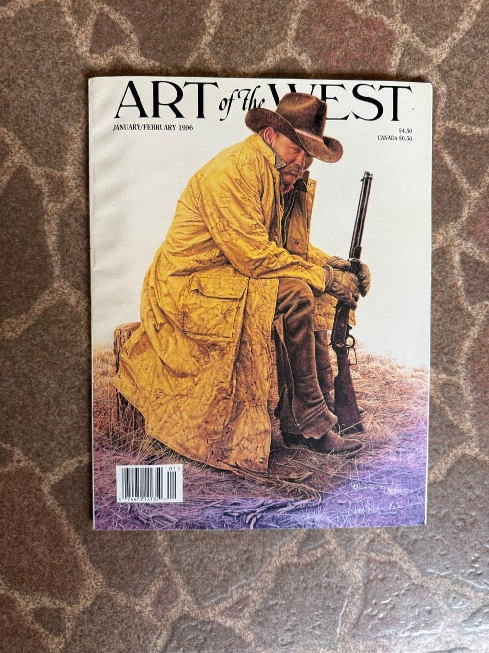 Vintage 1996 Art West Magazine Journal Western Cowboy